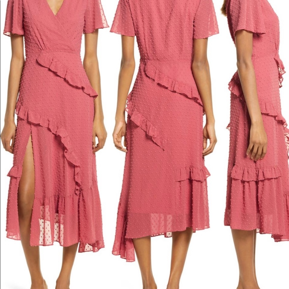 Lulus Next To You Swiss Dot Dress